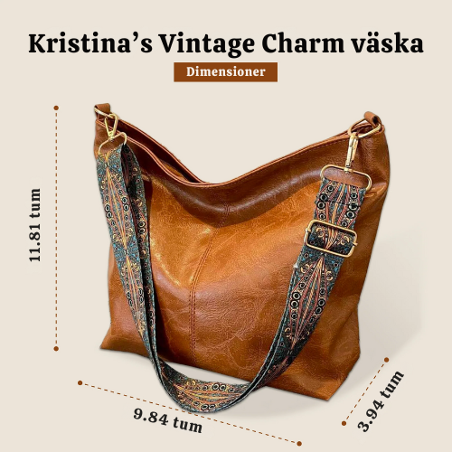 Kristina’s Vintage Charm | Läderaxelväska