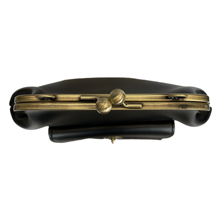 Vintage Kiss-Lock Läderväska - Astrid's Retro Chic Nödvändighet