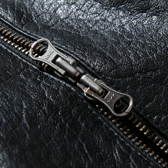 Evan | Herr Wolverine Motorcykel Läderjacka (KÖP 1 FÅ 1 GRATIS)