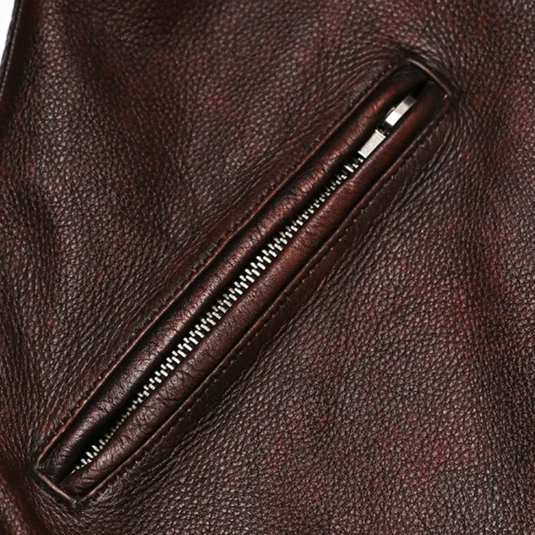 Alexander | Vintage racingförar skinnjacka (KÖP 1 FÅ 1 GRATIS)