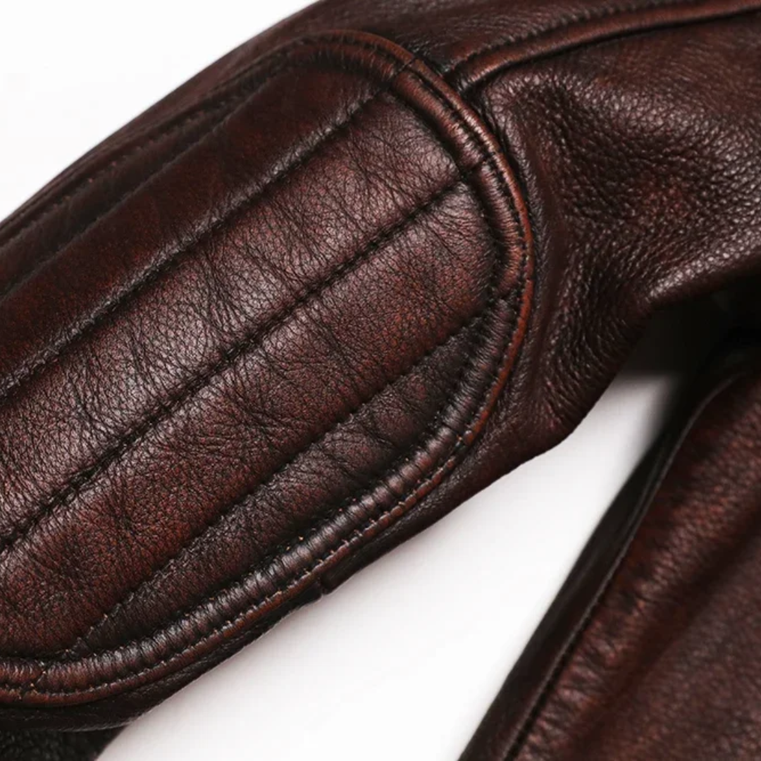 Alexander | Vintage racingförar skinnjacka (KÖP 1 FÅ 1 GRATIS)