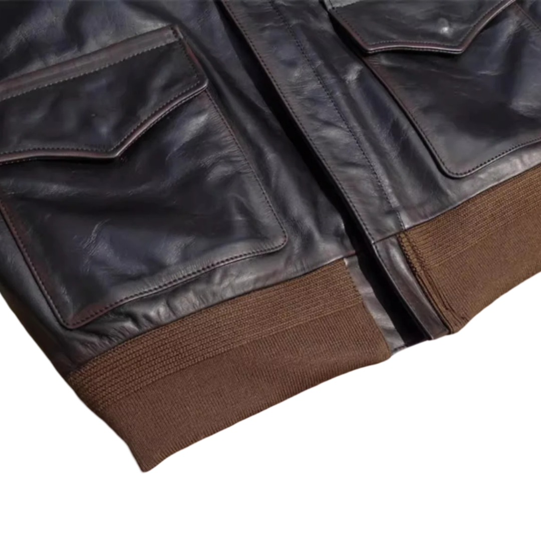 Samuel | Militärstil A-2 flygledjacka (KÖP 1 FÅ 1 GRATIS)