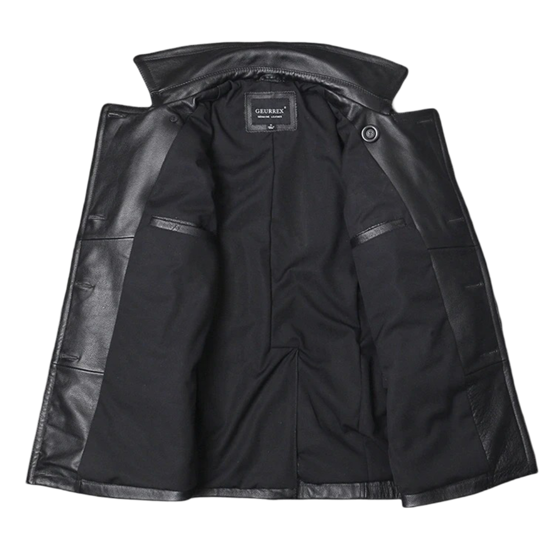 Ford | Herrens dubbelriktad läderjacka i nötdjurshud (KÖP 1 FÅ 1 GRATIS)